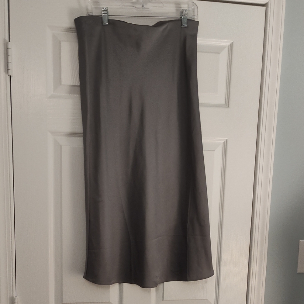 Elegant Silver Gray Women's Skirt